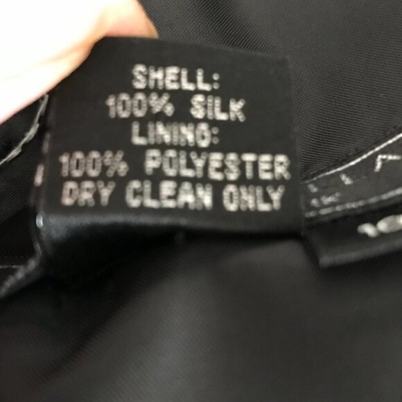 Harris Wallace New York V-Neck Black Dress with Detailed Backstitch - Picture 9 of 16